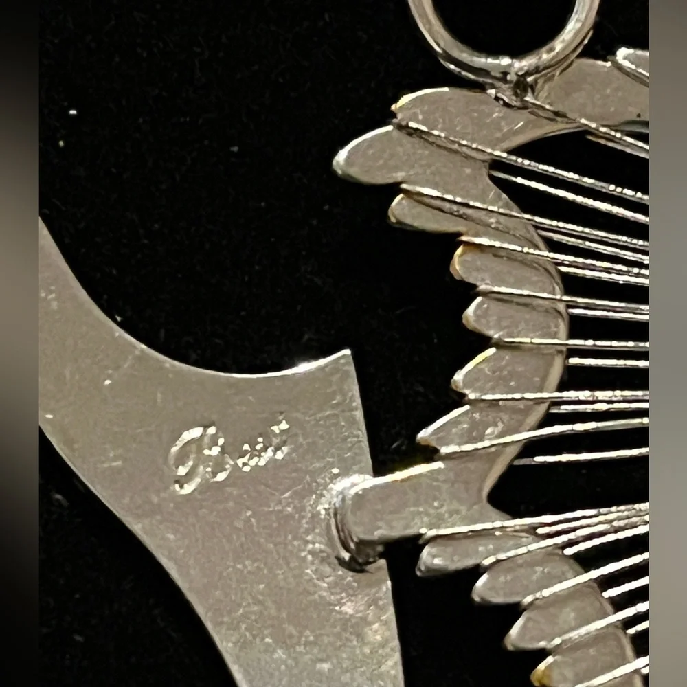 Elegant BEST Silver and Gold Fish Pendant